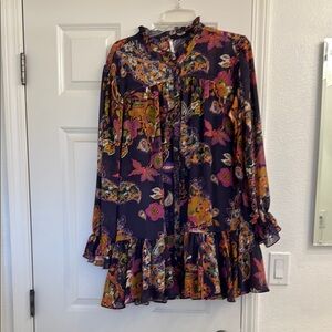 Floral Women's Dress - Multicolor